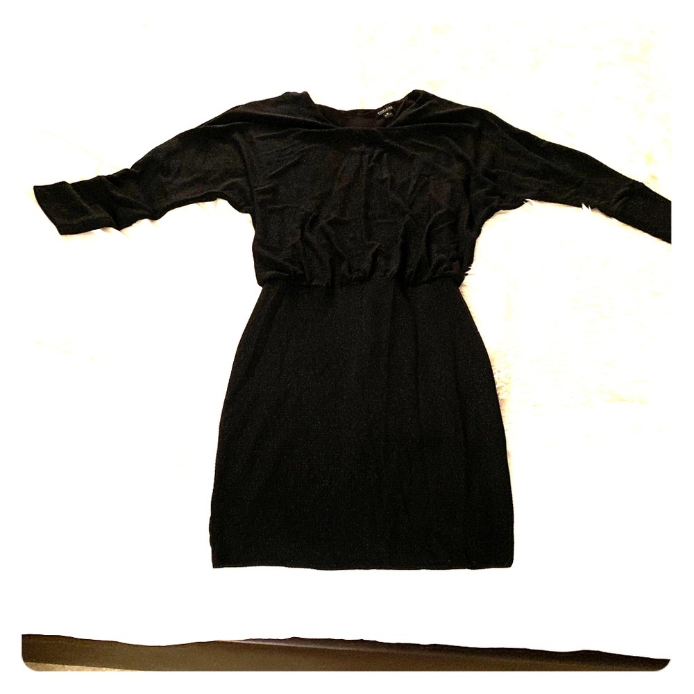 Black, sparkly cocktail dress